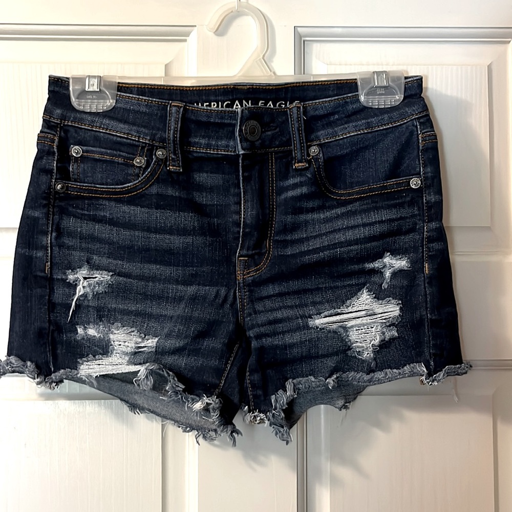 American Eagle midi Jean shorts, size 4